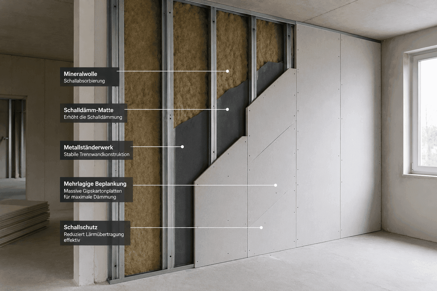 Schallschutz – Meisterwand Trockenbau Landshut